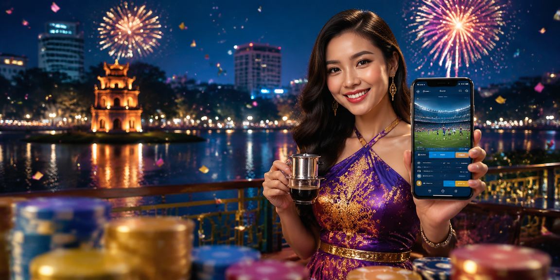 Người chơi thư giãn tại Hà Nội với điện thoại và cà phê bên cạnh